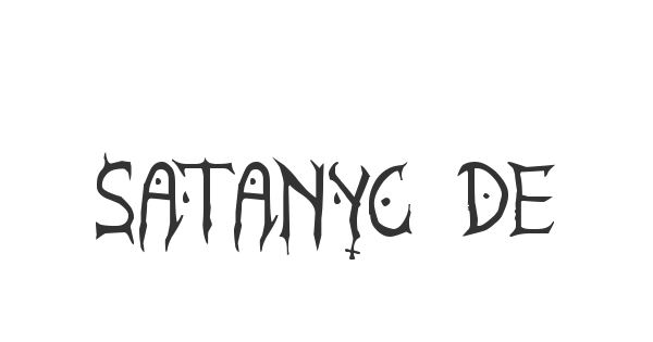 Satanyc Demoniac St font thumb
